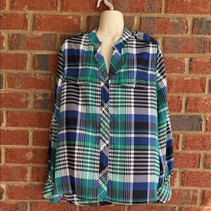 Karl Lagerfeld Multicolor Plaid Shirt